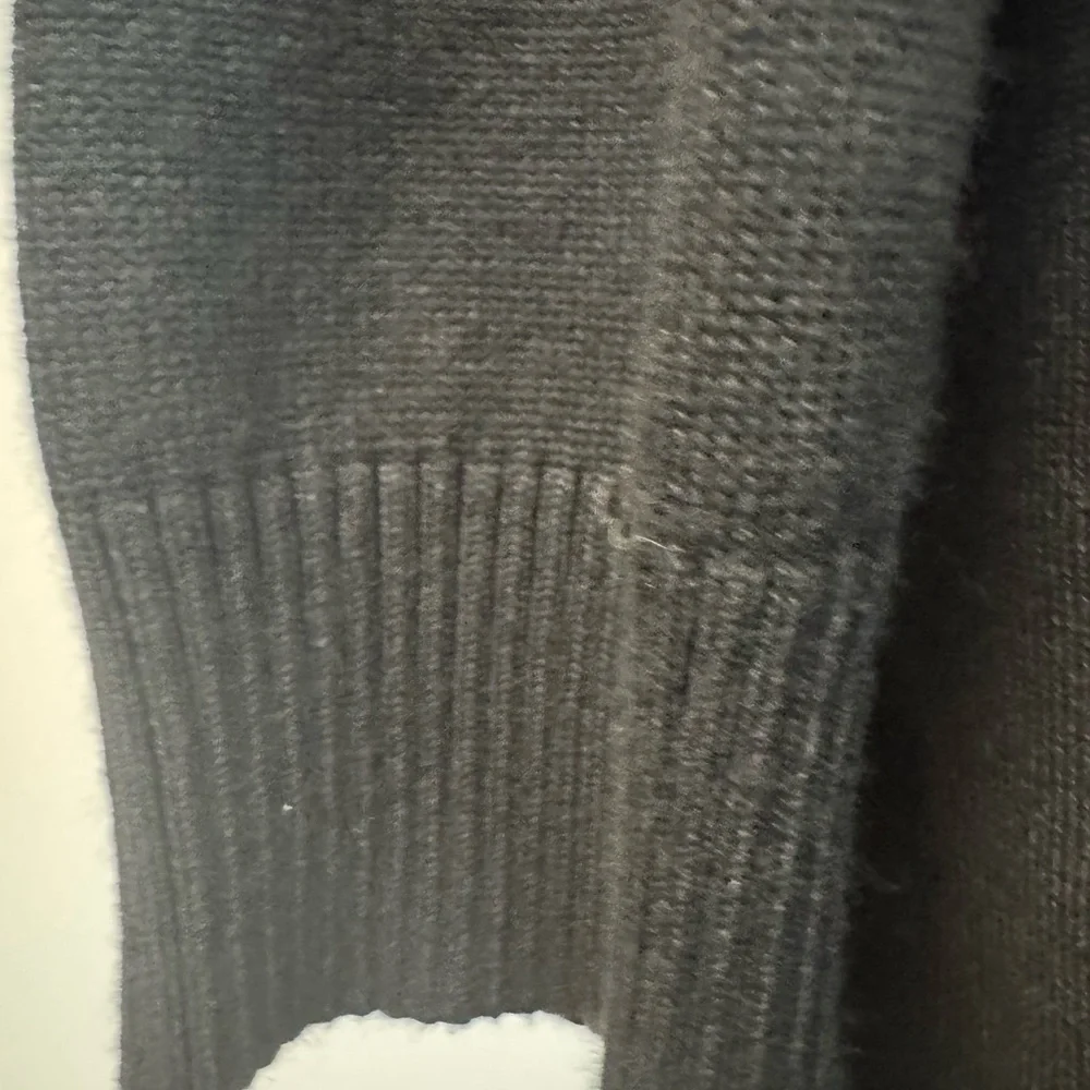 Sz M Love Scarlett black thin knit long sleeve open front cardigan. Embellished - Picture 7 of 12